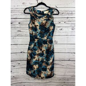 Kate Spade, blue and brown floral dress size to